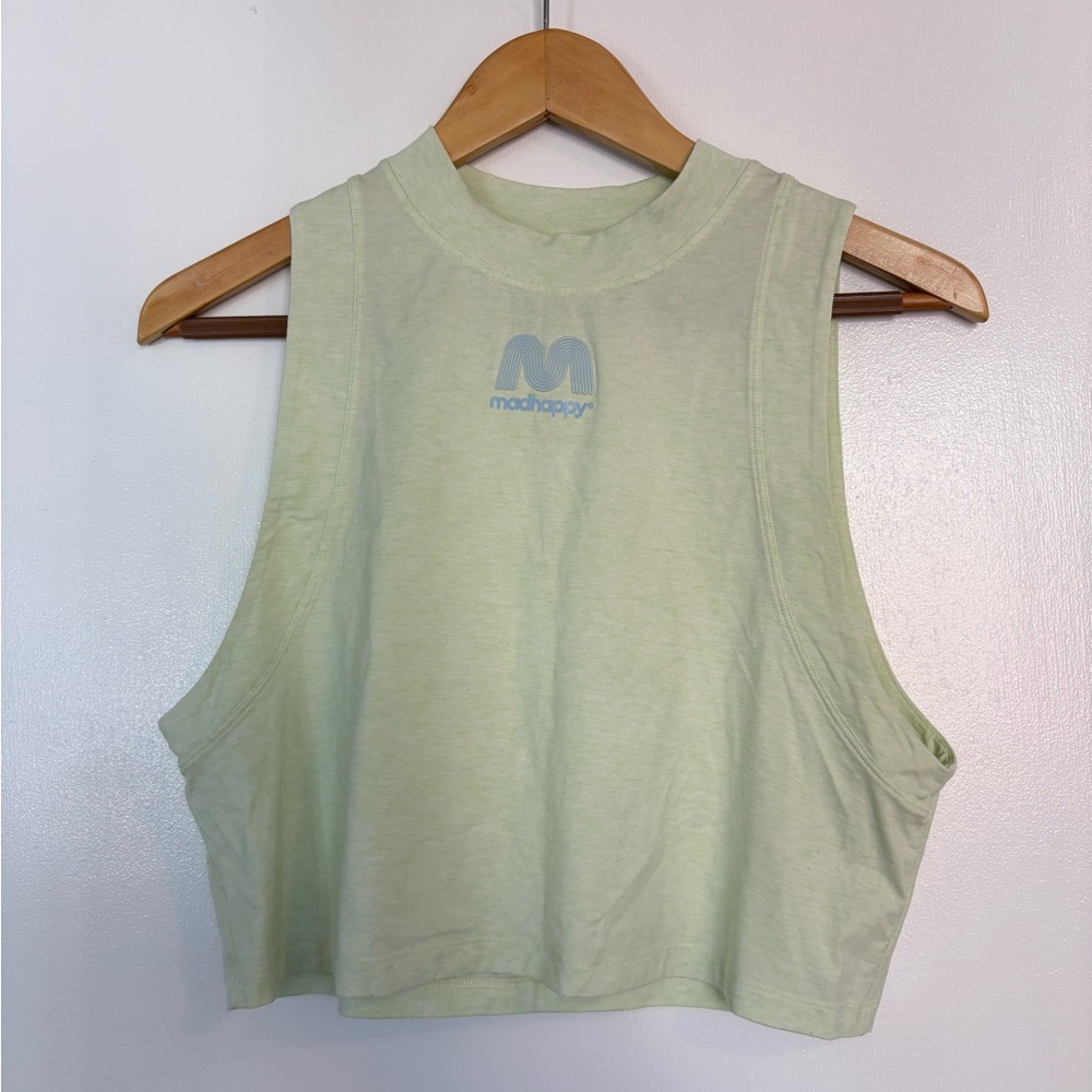 LULULEMONxMADHAPPY | Crop tank, pale green | Sz S/M